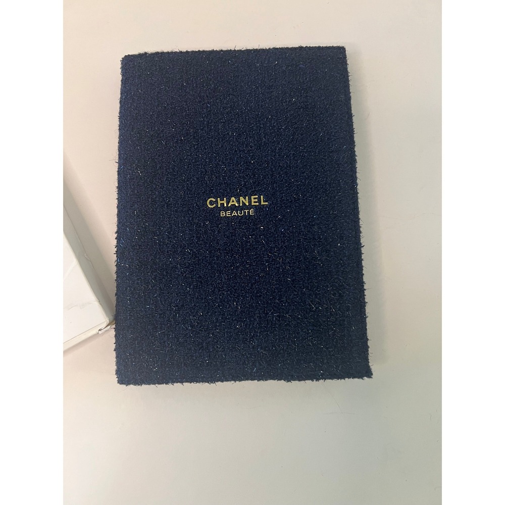 Chanel Beaute Tweed Notebook 6 x 9" NIB Black